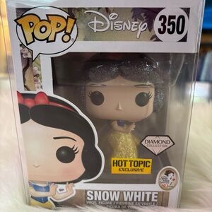 NIB Funko POP! Disney SNOW WHITE #350 Diamond Edition Vinyl Figure w/ Protector